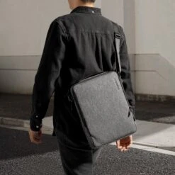 DefenderACE-A04 Laptop Shoulder Bag For 14-inch MacBook Pro M3/M2/M1 | Gray -Smart Bag Shop 10 36909acc 2451 4afd 95c6 6e427ff6abab