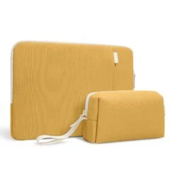 Defender-A23 Jelly Laptop Sleeve Kit For 13-inch MacBook Air M3/M2/M1 | Maize Yellow
