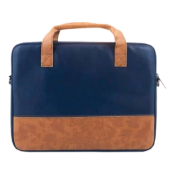 Stuffcool Lush Faux Leather Laptop Sling Bag For 14 Inch Laptop (Detachable & Adjustable Shoulder Strap, Blue/Brown) -Smart Bag Shop 201088 10 hmuvgm