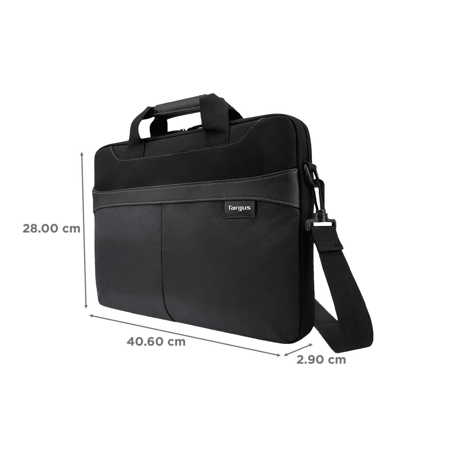 Targus Business Casual Polyester Laptop Sling Bag For 15.6 Inch Laptop (Removable & Adjustable Shoulder Strap, Black) 4 Targus Business Casual Polyester Laptop Sling Bag For 15.6 Inch Laptop (Removable & Adjustable Shoulder Strap, Black) - Image 2