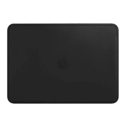 Apple Leather Laptop Sleeve For 13 Inch Laptop (Solid Design, Black)