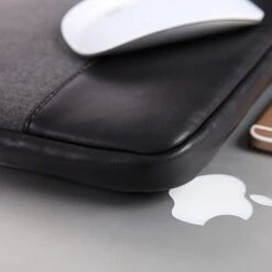 HYPHEN ESSE 301 Fabric, Polyester Laptop Sleeve For 13.3 Inch Laptop (Stylish Design With Carry Strap, Black) -Smart Bag Shop 231007 14 nxxkwz