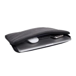 HYPHEN ESSE 301 Fabric, Polyester Laptop Sleeve For 13.3 Inch Laptop (Stylish Design With Carry Strap, Black) -Smart Bag Shop 231007 17 mlhmig