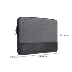 HYPHEN ESSE 301 Fabric, Polyester Laptop Sleeve For 13.3 Inch Laptop (Stylish Design With Carry Strap, Black) -Smart Bag Shop 231007 1 zwv485