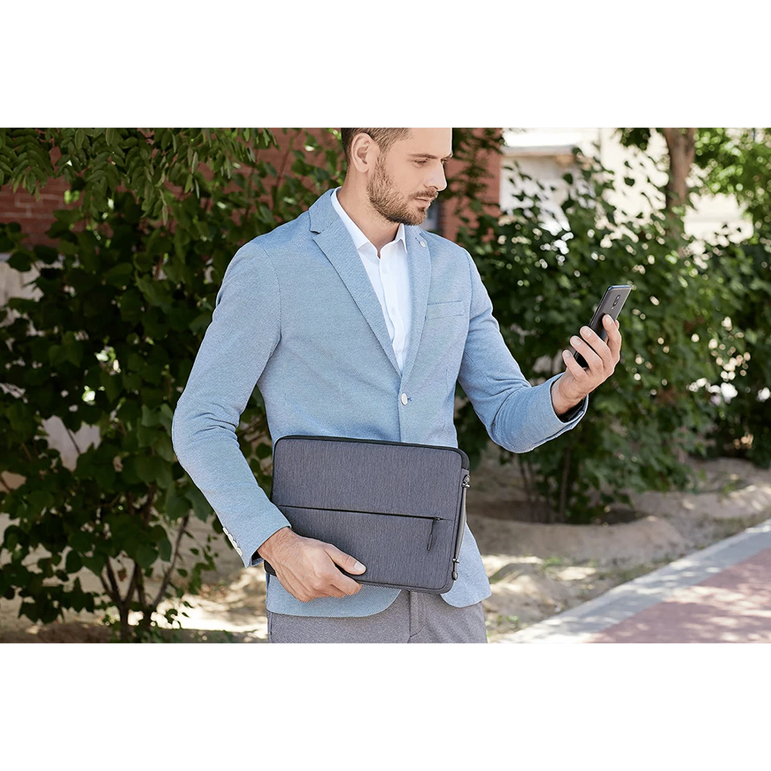 Lenovo Urban Polyester Laptop Sleeve For 14 Inch Laptop (Water Resistant, Charcoal Grey) 8 Lenovo Urban Polyester Laptop Sleeve For 14 Inch Laptop (Water Resistant, Charcoal Grey) - Image 6