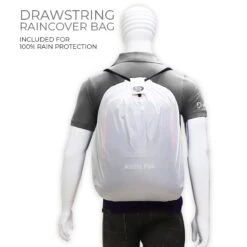 Arctic Fox Zinc Polyester, Leather Laptop Backpack For 15 Inch Laptop (27 L, Water Repellent, Deep Dive) -Smart Bag Shop 235435 16 v9n6bd