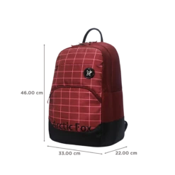 Arctic Fox Grid Polyester Laptop Backpack For 15 Inch Laptop (33 L, Water Resistant, Tawny Port) -Smart Bag Shop 235436 2 v3qsiu