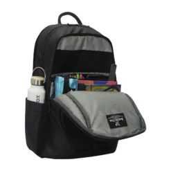 Arctic Fox Shield Polyester, Leather Laptop Backpack For 15 Inch Laptop (30 L, Water Resistant, Black) -Smart Bag Shop 235480 4 htx3ro