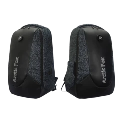 Arctic Fox Alarm Anti-Theft Polyester, Leather Laptop Backpack For 15.5 Inch Laptop (36 L, USB Charging Port, Glitch Black) -Smart Bag Shop 235483 14 zdufws