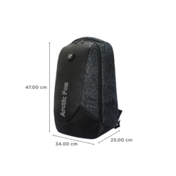 Arctic Fox Alarm Anti-Theft Polyester, Leather Laptop Backpack For 15.5 Inch Laptop (36 L, USB Charging Port, Glitch Black) -Smart Bag Shop 235483 2 jkydag