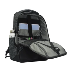 Arctic Fox Alarm Anti-Theft Polyester, Leather Laptop Backpack For 15.5 Inch Laptop (36 L, USB Charging Port, Glitch Black) -Smart Bag Shop 235483 4 gqyzso