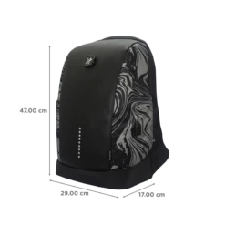 Arctic Fox Slope Anti-Theft Polyester, Leather Laptop Backpack For 15.5 Inch Laptop (23 L, USB Charging Port, Marble Black) -Smart Bag Shop 235484 2 lmfexf