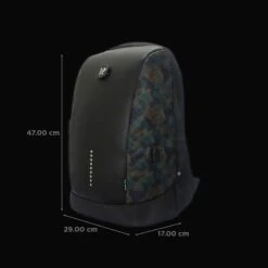 Arctic Fox Slope Anti-Theft Polyester, Leather Laptop Backpack For 15.5 Inch Laptop (23 L, USB Charging Port, Camo Black) -Smart Bag Shop 235486 2 mukux0