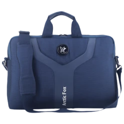 Arctic Fox Leather Laptop Carry Case For 15.5 Inch Laptop (8 L, Water Repellent, Blue)