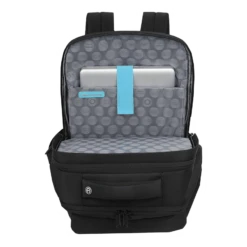 Carlton Dorset 01 Nylon Laptop Backpack For 16 Inch Laptop (27 L, With Rain Cover, Jet Black) -Smart Bag Shop 237957 12 whtmqp