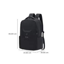 Carlton Dorset 01 Nylon Laptop Backpack For 16 Inch Laptop (27 L, With Rain Cover, Jet Black) -Smart Bag Shop 237957 2 y3d5et
