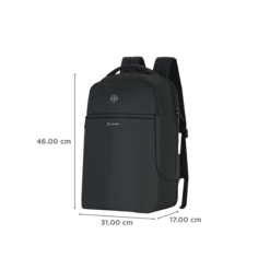 Carlton Dorset 04 Polyester Laptop Backpack For 16 Inch Laptop (24 L, With Rain Cover, Midnight Black) -Smart Bag Shop 237960 2 r28goo
