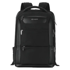 Carlton Hampshire 01 Nylon Laptop Backpack For 16 Inch Laptop (26 L, Ergo Foam Back, Ferrous Black)