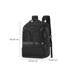 Carlton Hampshire 03 Nylon Laptop Backpack For 16 Inch Laptop (26 L, Ergo Foam Back, Ferrous Black) -Smart Bag Shop 237964 2 k8azh7