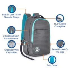 Skybags Campus 01 Polyester Laptop Backpack For 15.6 Inch Laptop (30 L, With Rain Cover, Grey) 21 Skybags Campus 01 Polyester Laptop Backpack For 15.6 Inch Laptop (30 L, With Rain Cover, Grey) -Smart Bag Shop 238006 14 vr8by0