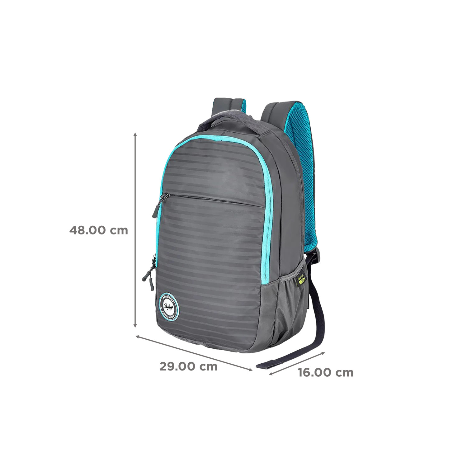 Skybags Campus 01 Polyester Laptop Backpack For 15.6 Inch Laptop (30 L, With Rain Cover, Grey) 5 Skybags Campus 01 Polyester Laptop Backpack For 15.6 Inch Laptop (30 L, With Rain Cover, Grey) - Image 3