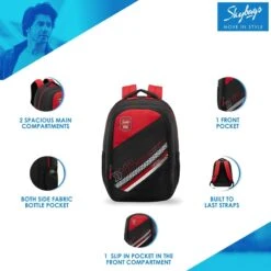 Skybags BFF 2 Polyester Laptop Backpack For 15.4 Inch Laptop (28 L, Water Resistant, Black) 16 Skybags BFF 2 Polyester Laptop Backpack For 15.4 Inch Laptop (28 L, Water Resistant, Black) -Smart Bag Shop 238017 12 hvlzka