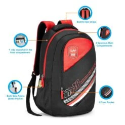 Skybags BFF 2 Polyester Laptop Backpack For 15.4 Inch Laptop (28 L, Water Resistant, Black) 18 Skybags BFF 2 Polyester Laptop Backpack For 15.4 Inch Laptop (28 L, Water Resistant, Black) -Smart Bag Shop 238017 14 dq6y0i