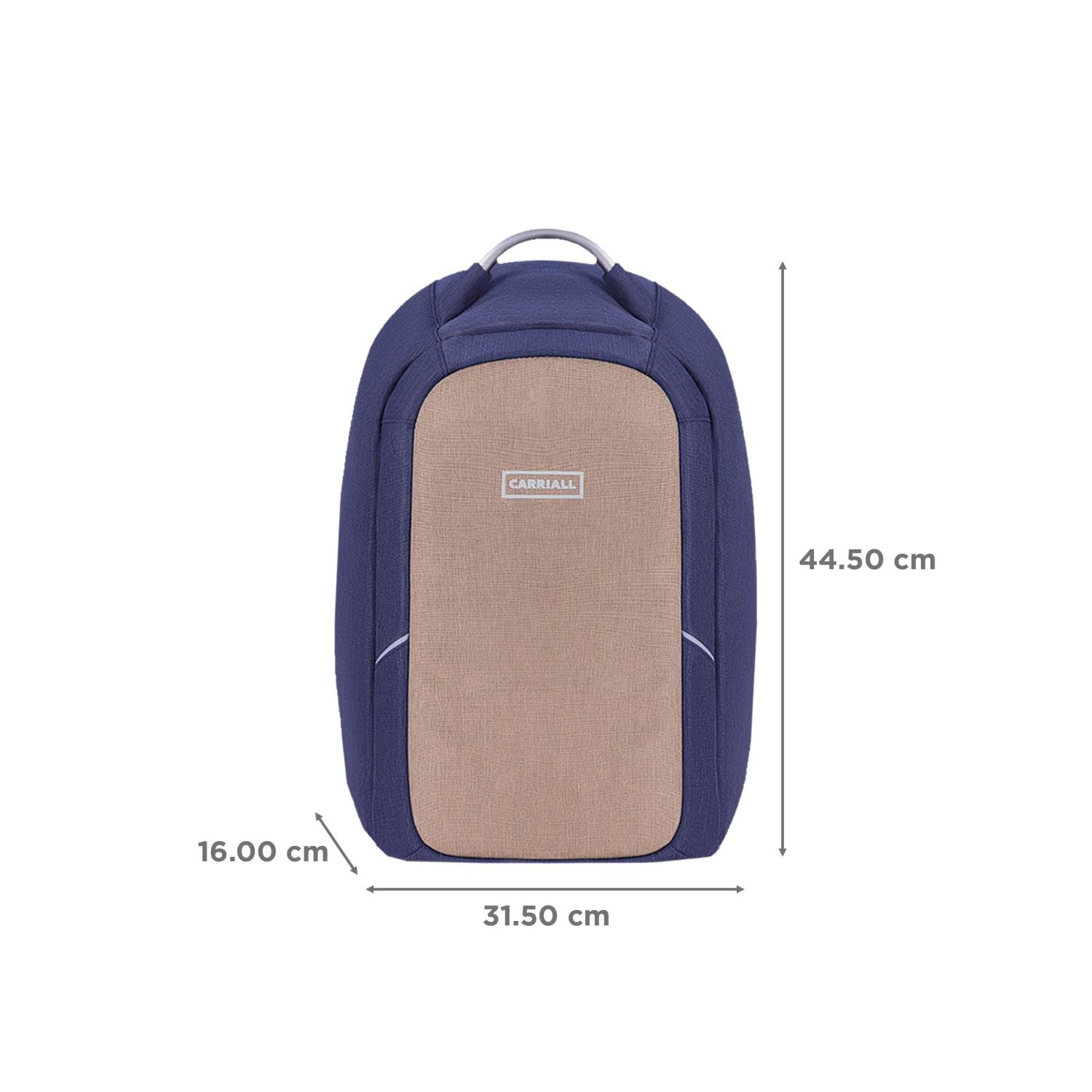 Carriall Columbus Polyester Laptop Backpack For 15.6 Inch Laptop (22.4 L, USB Charging Port, Beige) 5 Carriall Columbus Polyester Laptop Backpack For 15.6 Inch Laptop (22.4 L, USB Charging Port, Beige) - Image 3