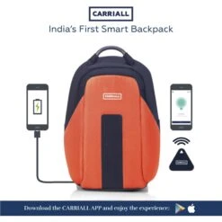 Carriall Vasco Polyester Laptop Backpack(21.1 L, USB Charging Port, Orange) -Smart Bag Shop 241834 13 twlktq