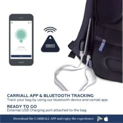 Carriall Vasco Polyester Laptop Backpack(21.1 L, USB Charging Port, Orange) -Smart Bag Shop 241834 14 ghbn4y