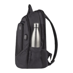 Carriall Minikin Polyester Laptop Backpack For 15.6 Inch Laptop (29.6 L, USB Charging Port, Black) -Smart Bag Shop 241836 8 ub9ksl