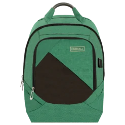 Carriall Minikin Polyester Laptop Backpack For 15.6 Inch Laptop (29.6 L, USB Charging Port, Green)