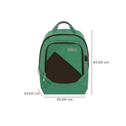Carriall Minikin Polyester Laptop Backpack For 15.6 Inch Laptop (29.6 L, USB Charging Port, Green) -Smart Bag Shop 241838 2 dpkwyu