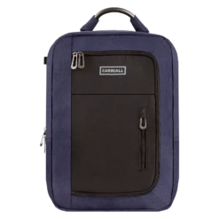 Carriall Minch Polyester Laptop Backpack For 15.6 Inch Laptop (27.3 L, USB Charging Port, Blue/Black)