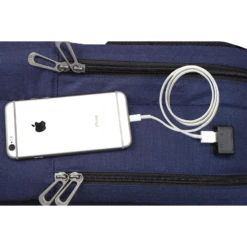 Carriall Minch Polyester Laptop Backpack For 15.6 Inch Laptop (27.3 L, USB Charging Port, Blue/Black) -Smart Bag Shop 241840 15 yovmii