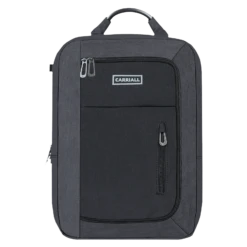 Carriall Minch Polyester Laptop Backpack For 15.6 Inch Laptop (27.3 L, USB Charging Port, Black)