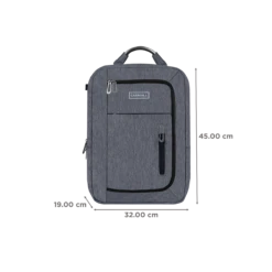 Carriall Minch Polyester Laptop Backpack For 15.6 Inch Laptop (27.3 L, USB Charging Port, Grey) -Smart Bag Shop 241843 2 scfnri