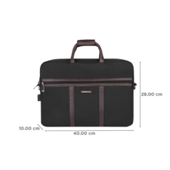 Carriall Claro Polyester, Faux Leather Laptop Sling Bag For 13 & 15.6 Inch Laptop (11 L, USB Charging Port, Black) -Smart Bag Shop 241963 1 g1ocxx