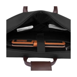 Carriall Estilo Polyester, Faux Leather Laptop Sling Bag For 13 & 15.6 Inch Laptop (11 L, USB Charging Port, Black) -Smart Bag Shop 241964 6 okgr2u