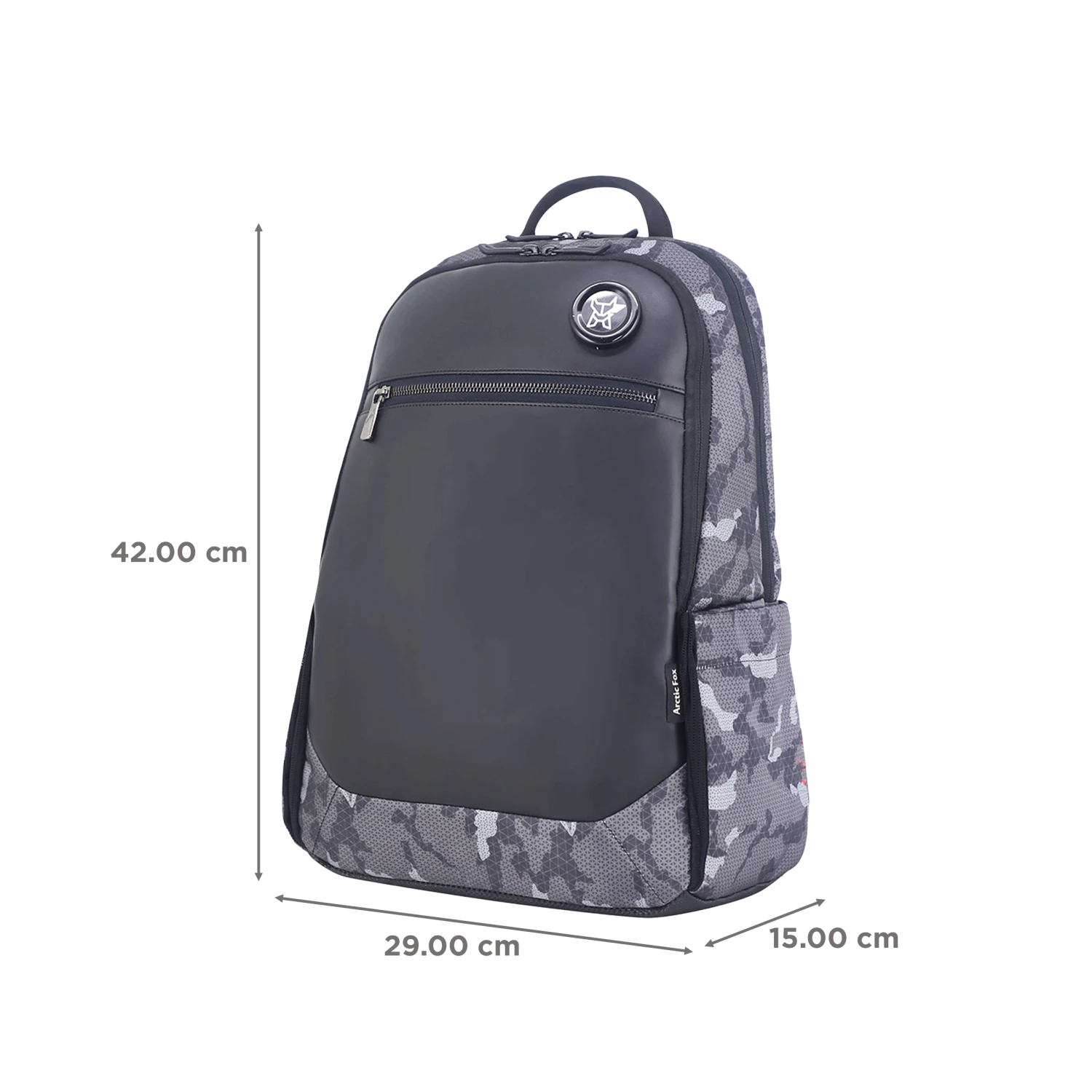 Arctic Fox Militant Polyester, Leather, PVC Laptop Backpack For 14 Inch Laptop (18 L, Water Repellent, Camo Black) 5 Arctic Fox Militant Polyester, Leather, PVC Laptop Backpack For 14 Inch Laptop (18 L, Water Repellent, Camo Black) - Image 3