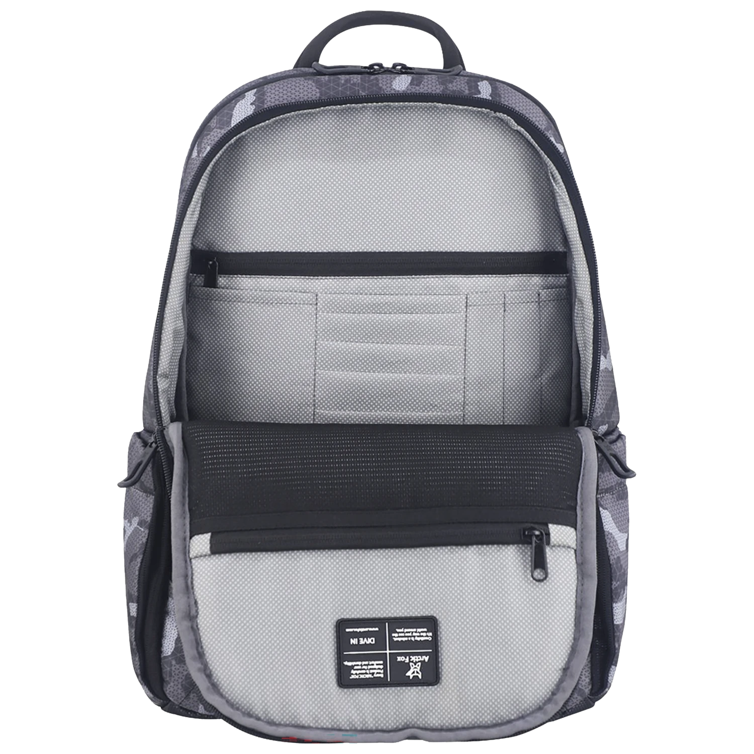 Arctic Fox Militant Polyester, Leather, PVC Laptop Backpack For 14 Inch Laptop (18 L, Water Repellent, Camo Black) 7 Arctic Fox Militant Polyester, Leather, PVC Laptop Backpack For 14 Inch Laptop (18 L, Water Repellent, Camo Black) - Image 5