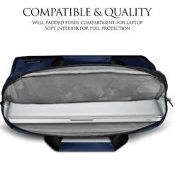 GRIPP Bolt Nylon Laptop Sling Bag For 13.3 & 14 Inch Laptop (Water Repellent, Blue) -Smart Bag Shop 249519 11 ytydad