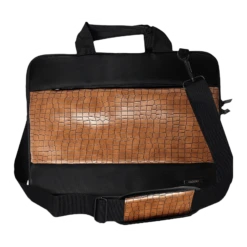 GRIPP Croc Compact Nylon Laptop Sling Bag For 13.3 & 14 Inch Laptop (Water Repellent, Camel)
