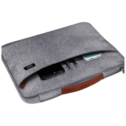 GRIPP Grace Polyester, Polyurethane Laptop Sling Bag For 13.3 & 14 Inch Laptop (Drop-Proof, Black/Camel) -Smart Bag Shop 249534 5 eycu9x