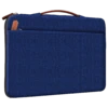 GRIPP Grace Polyester, Polyurethane Leather Laptop Sleeve For 13 & 13.3 Inch Laptop (Water Resistant, Blue/Camel)