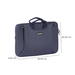 Neopack Lycra Fabric, Neoprene Laptop Sleeve For 13.3 & 14.2 Inch Laptop (Water Resistant, Navy Blue) -Smart Bag Shop 252801 1 o7wjwk