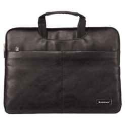 Neopack Leather, Nylon Laptop Sling Bag For 13.3 & 14.2 Inch Laptop (Super Stylish, Black)