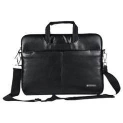 Neopack Leather, Nylon Laptop Sling Bag For 13.3 & 14.2 Inch Laptop (Super Stylish, Black) -Smart Bag Shop 252803 16 fjyq17