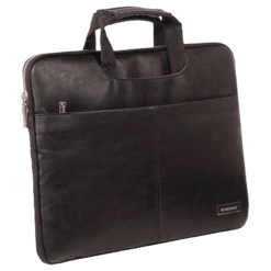 Neopack Leather, Nylon Laptop Sling Bag For 13.3 & 14.2 Inch Laptop (Super Stylish, Black) -Smart Bag Shop 252803 7 mudko4