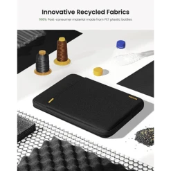 Tomtoc Defender Recycled Fabrics Laptop Sleeve For 13.5, 14 & 14.4 Inch Laptop (Water Resistant, Black) -Smart Bag Shop 261022 14 gae5yi